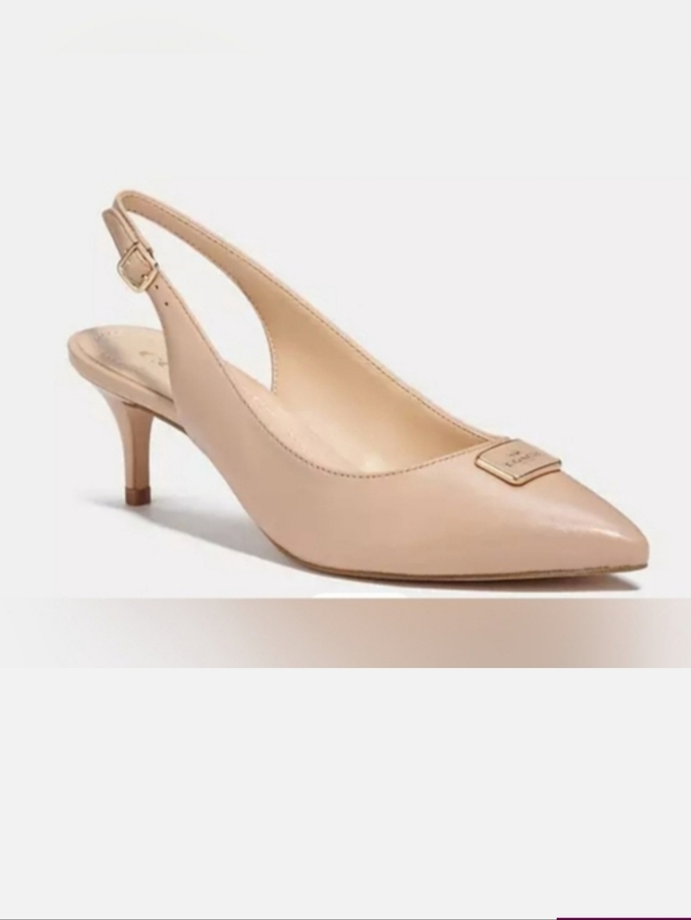 Coach Jillian Slingback Classic Closed toe Low Heel Neutral color Women's 9.5 - Picture 12 of 12